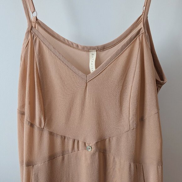 Botanica Workshop Vetiver Slip Dress Stretch Silk Blush Large --Loose Seam - Picture 2 of 6